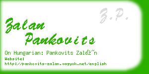 zalan pankovits business card